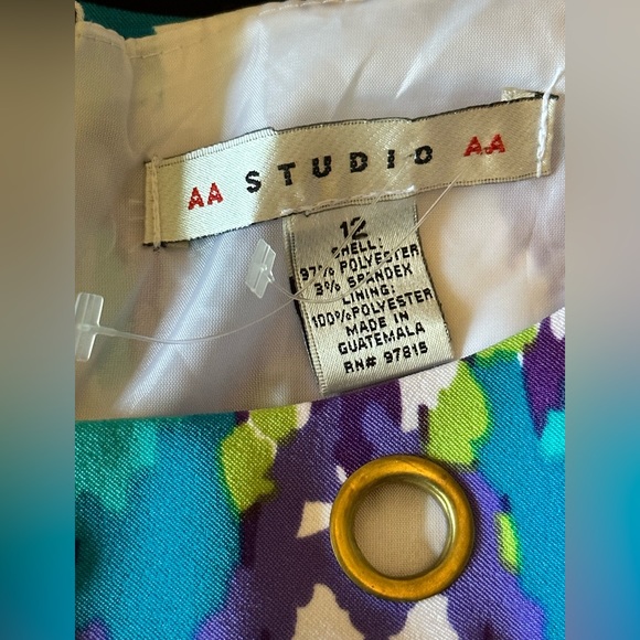 117. AA Studio GEOMETRIC Dress size 12 NWOT - Picture 5 of 9